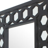 Black Square Accent Mirror - Homeroots