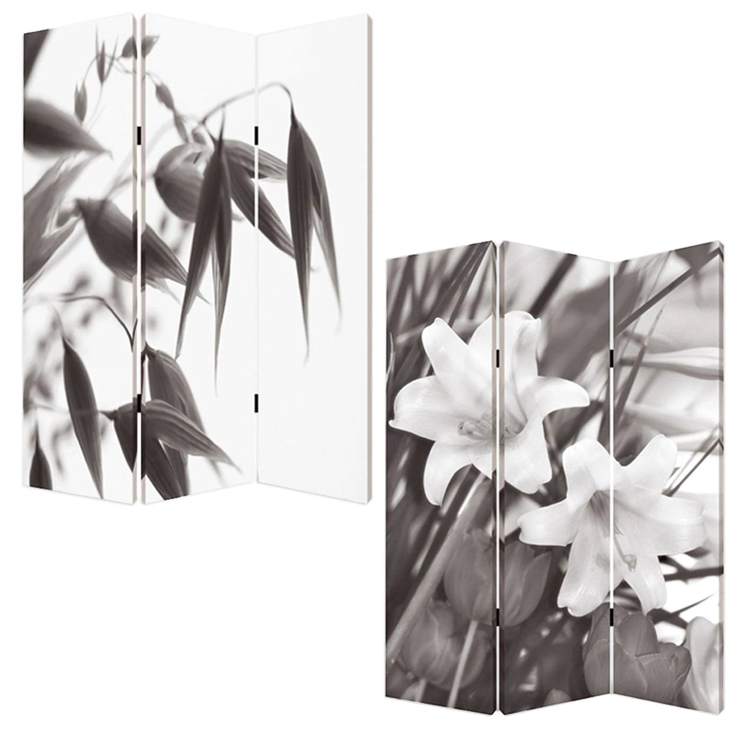 48" X 72" Multi Color Wood Canvas Screen - Homeroots - Flyclothing LLC
