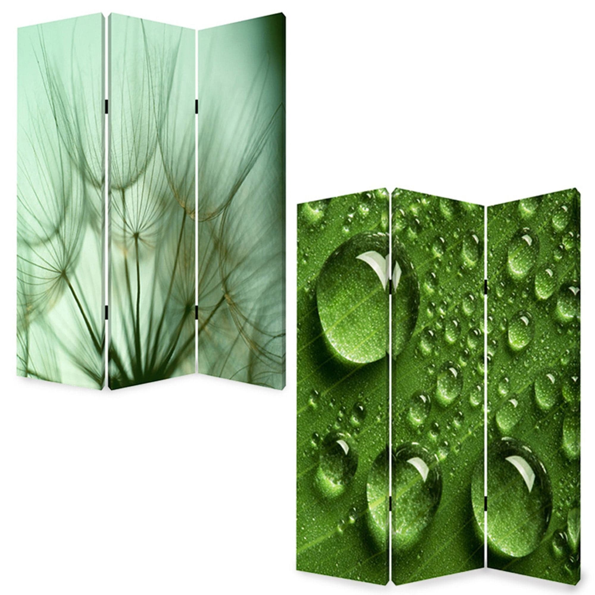 48" X 72" Multi Color Wood Canvas Rain Screen - Homeroots - Flyclothing LLC