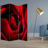 48 X 72 Multi Color Wood Canvas Rose Screen - Homeroots - Flyclothing LLC