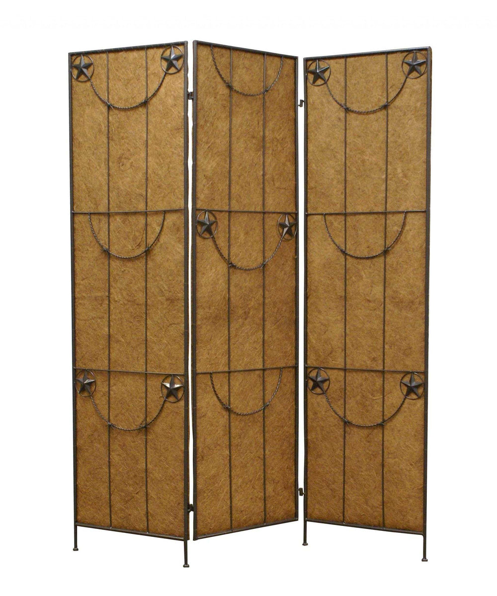 60 X 72 Brown Metal Lone Star - Screen - Homeroots - Flyclothing LLC