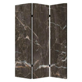 48" X 72" Multi Color Wood Canvas Black Marble Screen - Homeroots - Flyclothing LLC