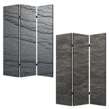 48" X 72" Multi Color Wood Canvas Black Slate Screen - Homeroots - Flyclothing LLC