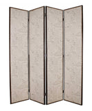 80 X 84 Beige Wood & Fabric Screen - Homeroots - Flyclothing LLC