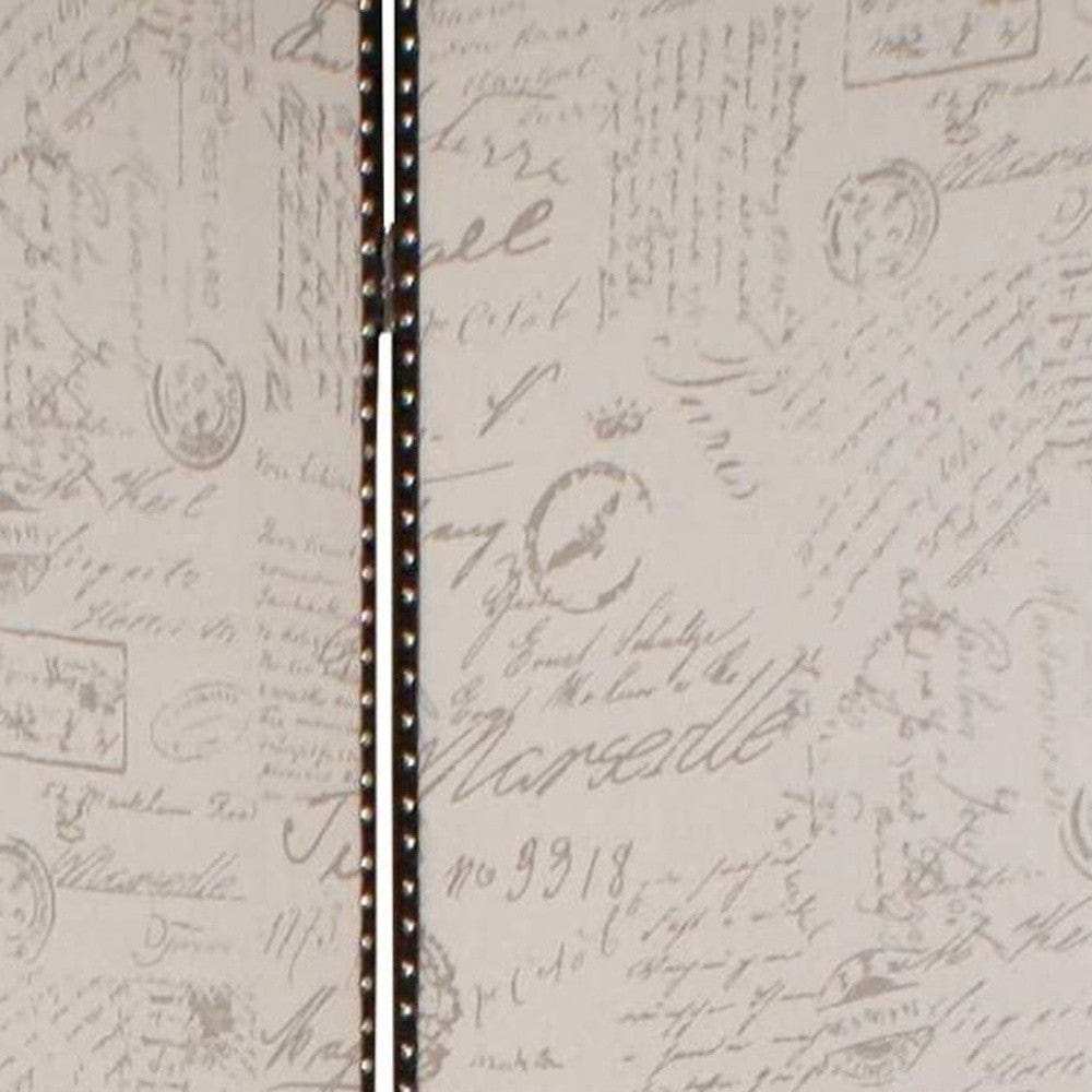 80 X 84 Beige Wood & Fabric Screen - Homeroots - Flyclothing LLC