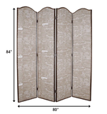 80 X 84 Tan Wood Galore Screen - Homeroots - Flyclothing LLC