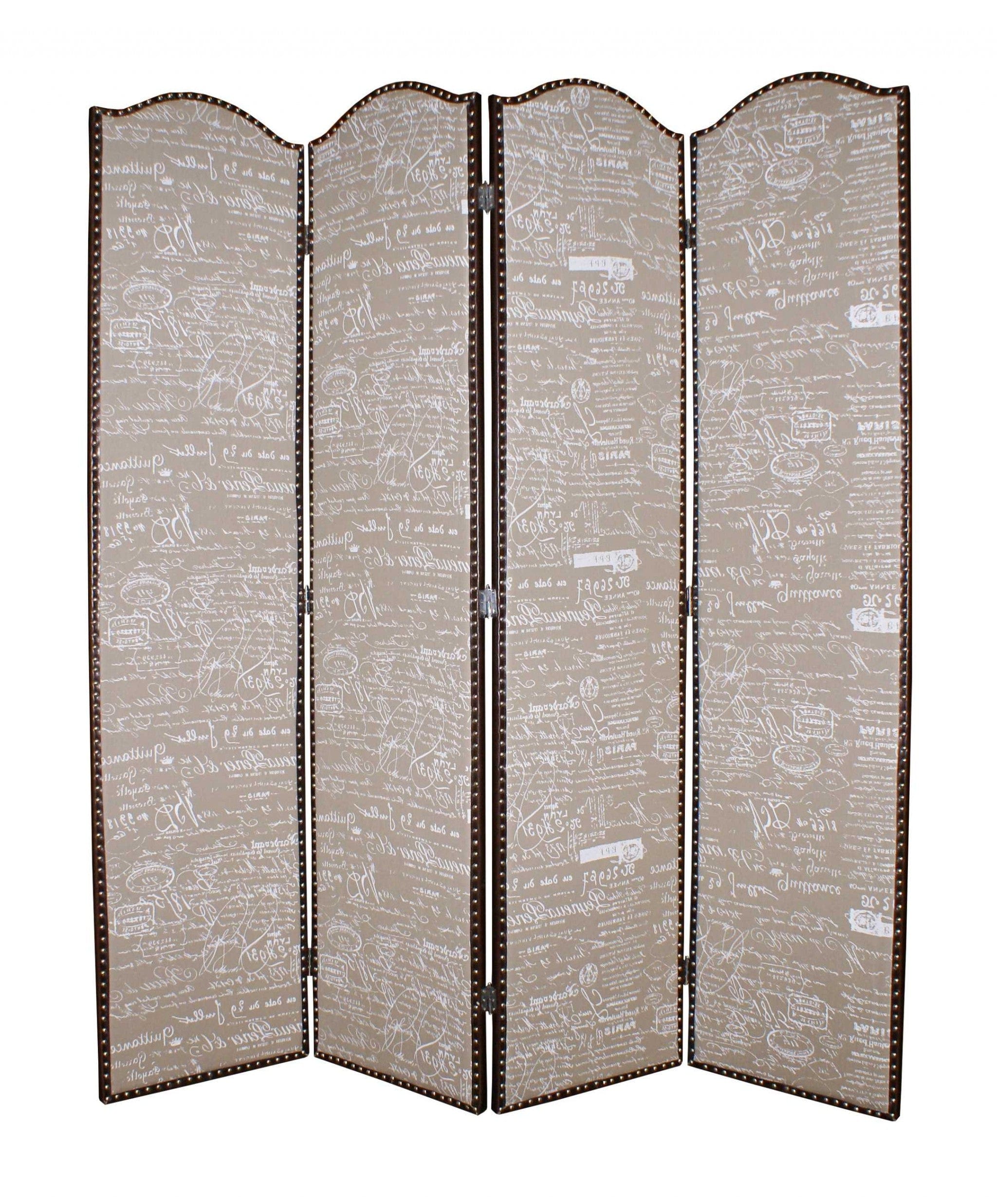 80 X 84 Tan Wood Galore Screen - Homeroots - Flyclothing LLC