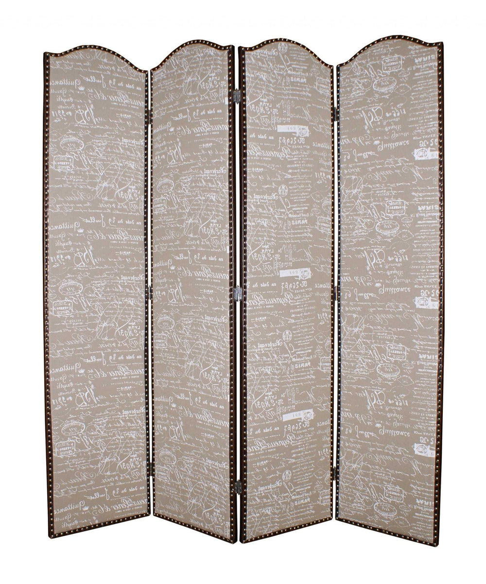 80 X 84 Tan Wood Galore Screen - Homeroots - Flyclothing LLC