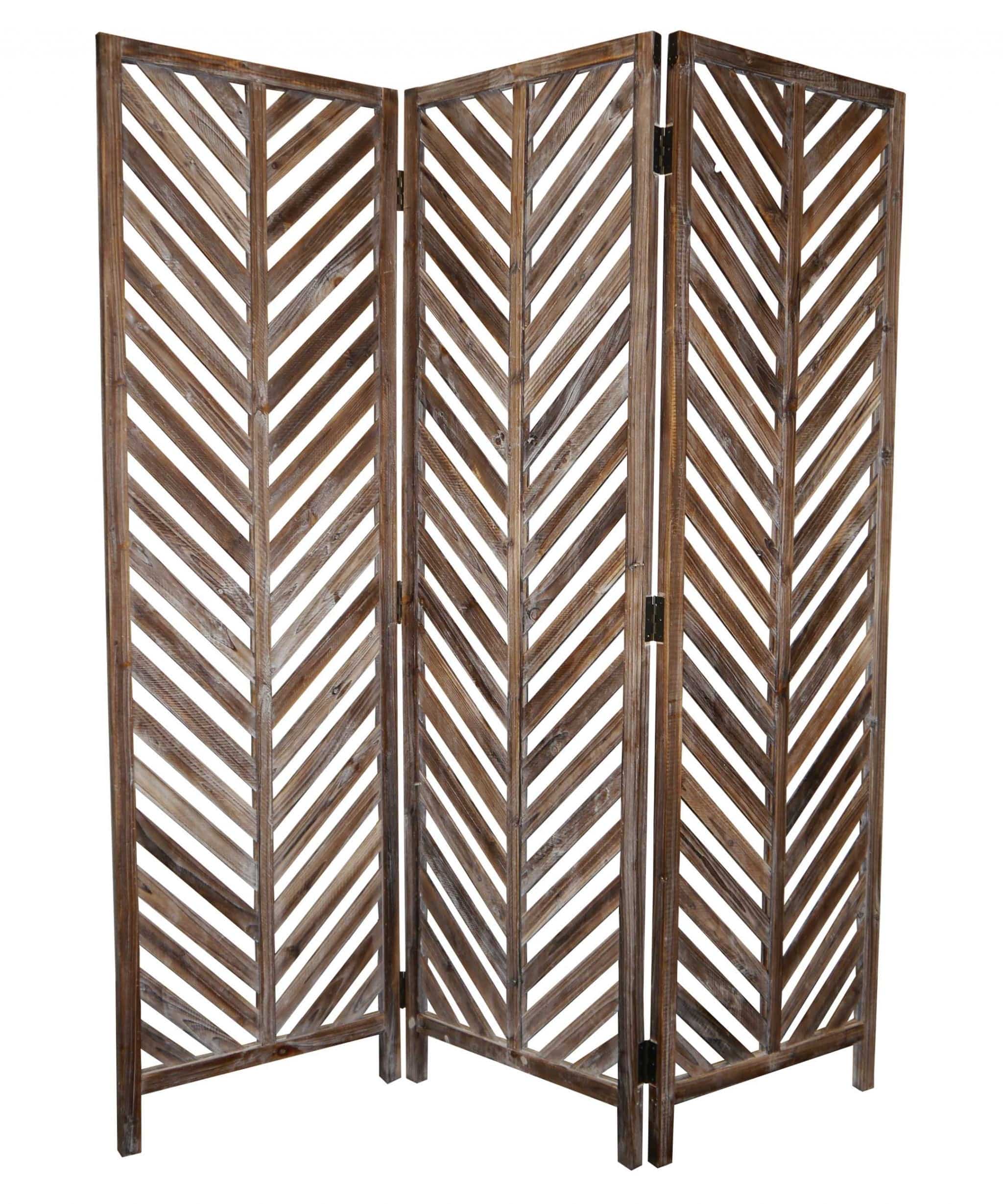 63 X 72 Brown Wood Screen - Homeroots - Flyclothing LLC