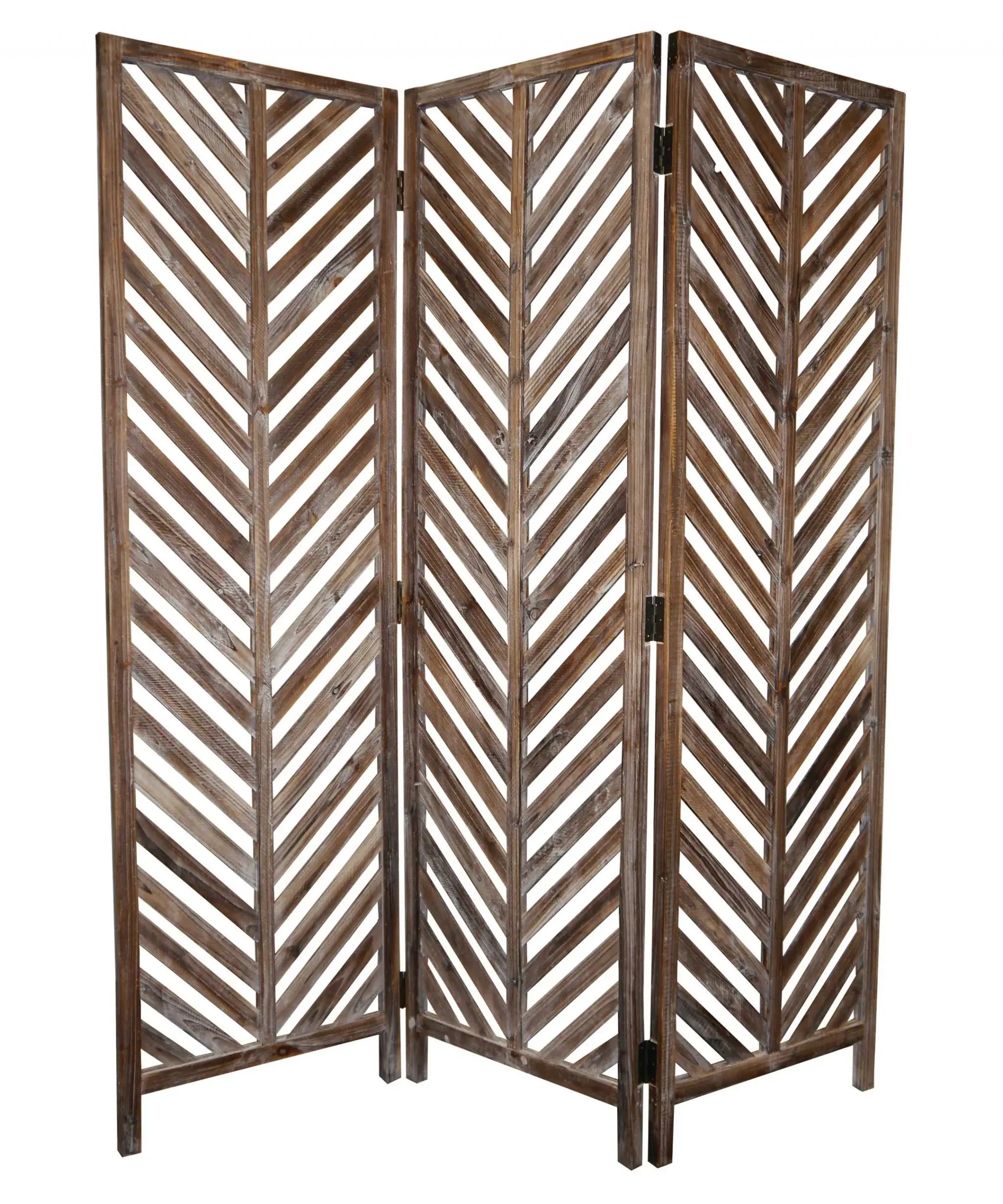 63 X 72 Brown Wood Screen - Homeroots - Flyclothing LLC