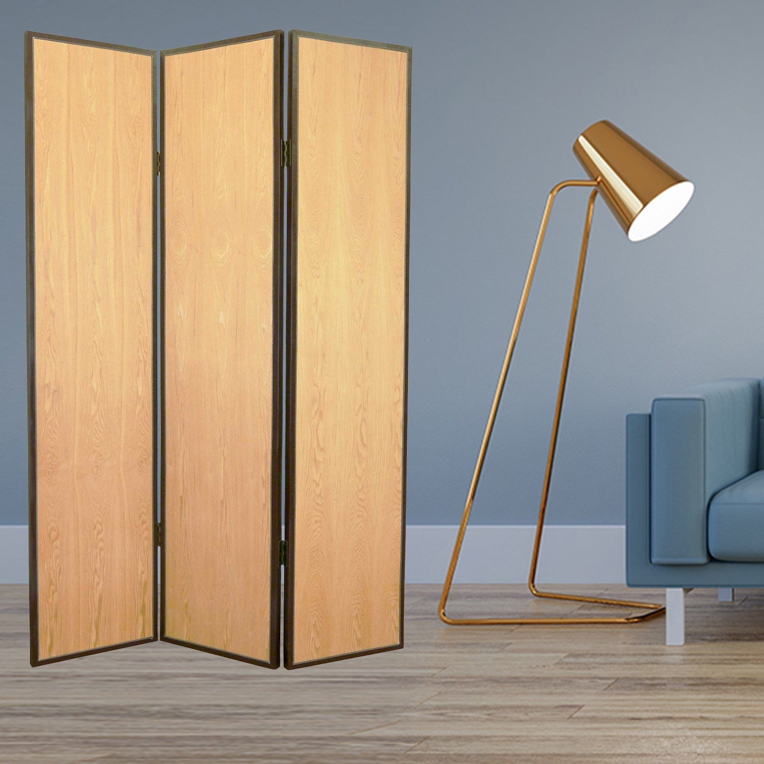 47 X 71 Natural Wood Screen - Homeroots - Flyclothing LLC