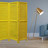 48 X 67 Yellow Wood Shutter - Screen - Homeroots - Flyclothing LLC
