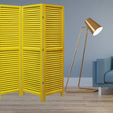48 X 67 Yellow Wood Shutter - Screen - Homeroots - Flyclothing LLC