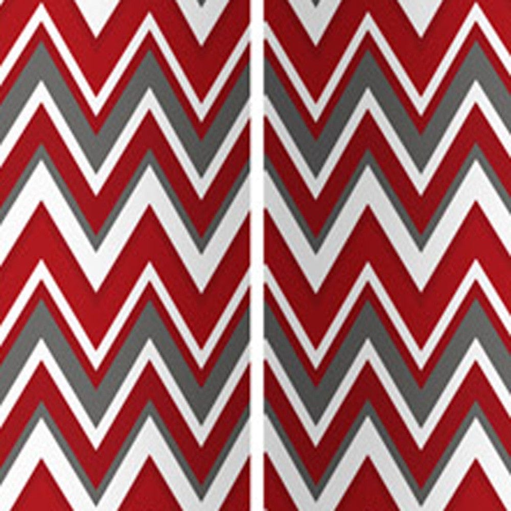 84" X 84" Red And Gray Wood Canvas Screen - Homeroots - Flyclothing LLC