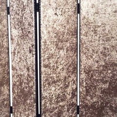 84 X 84 Bronze Wood & Fabric  Screen - Homeroots