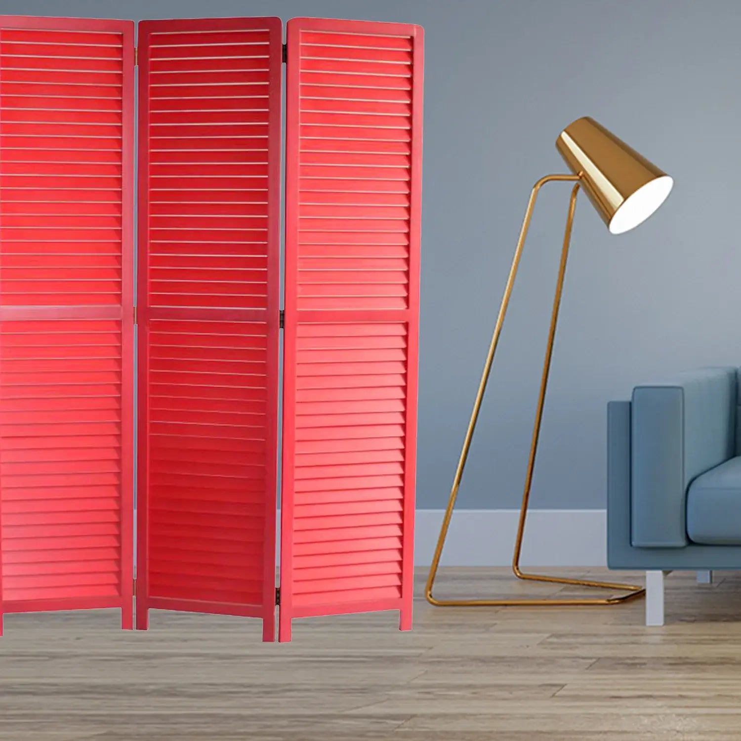47 X 67 Red Wood Screen - Homeroots - Flyclothing LLC