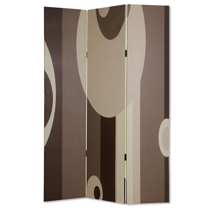 48" X 72" Multi Color Wood Canvas 3 Panel Screen - Homeroots - Flyclothing LLC