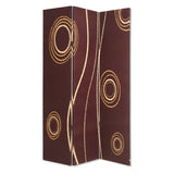 48" X 72" Multi Color Wood Canvas 3 Panel Screen - Homeroots - Flyclothing LLC