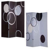 48" X 72" Muti Color Black Metal 3 Panel Screen - Homeroots - Flyclothing LLC