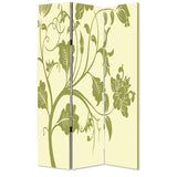48" X 72" Multi Color Wood Canvas  3 Panel Screen - Homeroots
