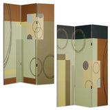 48" X 72" Multi Color Wood Canvas 3 Panel Screen - Homeroots - Flyclothing LLC