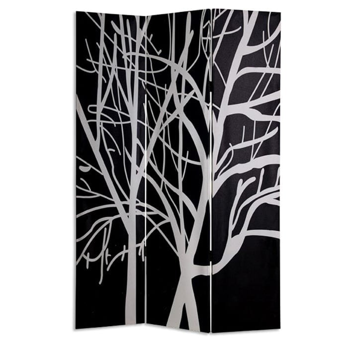 48" X 72" Multi Color Wood Canvas Tranquillity  Screen - Homeroots