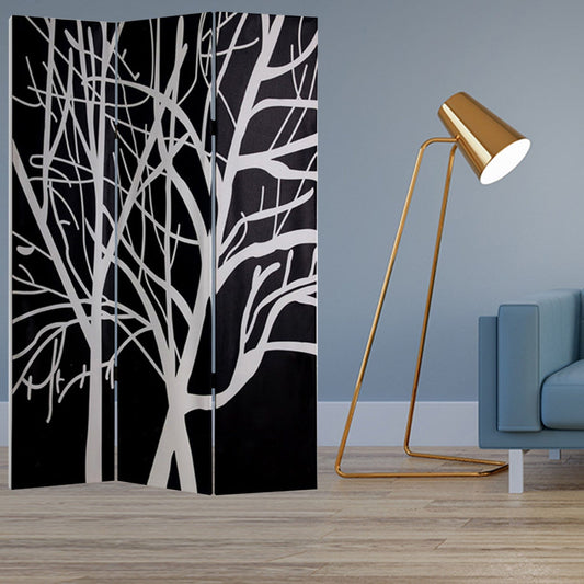 48" X 72" Multi Color Wood Canvas Tranquillity  Screen - Homeroots