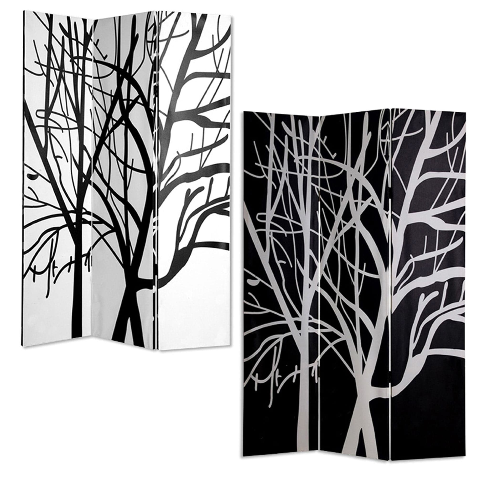 48" X 72" Multi Color Wood Canvas Tranquillity  Screen - Homeroots