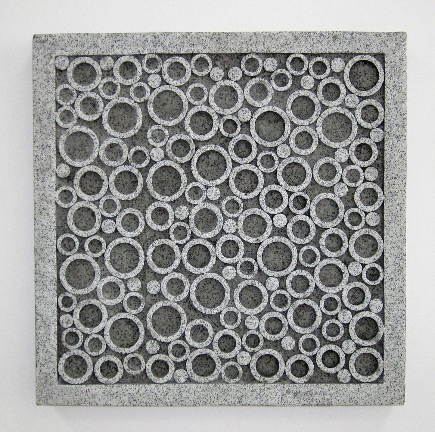 17" X 17" X 2" Brown Sandstone Square Bubble Design - Wall Decor - Homeroots - Flyclothing LLC