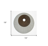 19" X 19" X 2.5" Grey And Brown Stone Wall Decor - Homeroots - Flyclothing LLC