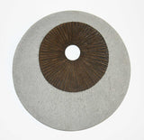 27" X 27" X 3" Brown & Gray Round Double Layer Ribbed Wall Decor - Homeroots - Flyclothing LLC
