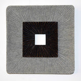 Brown & Gray Square Ribbed Minimalistic Wall Art - Homeroots - Flyclothing LLC