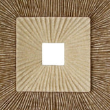 26" X 26" X 2" Brown Concave Square Double Layer Ribbed Wall Plaque - Homeroots - Flyclothing LLC