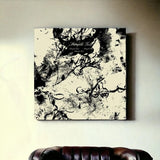 Beige and Black Canvas Unframed Print Wall Art - Homeroots - Flyclothing LLC