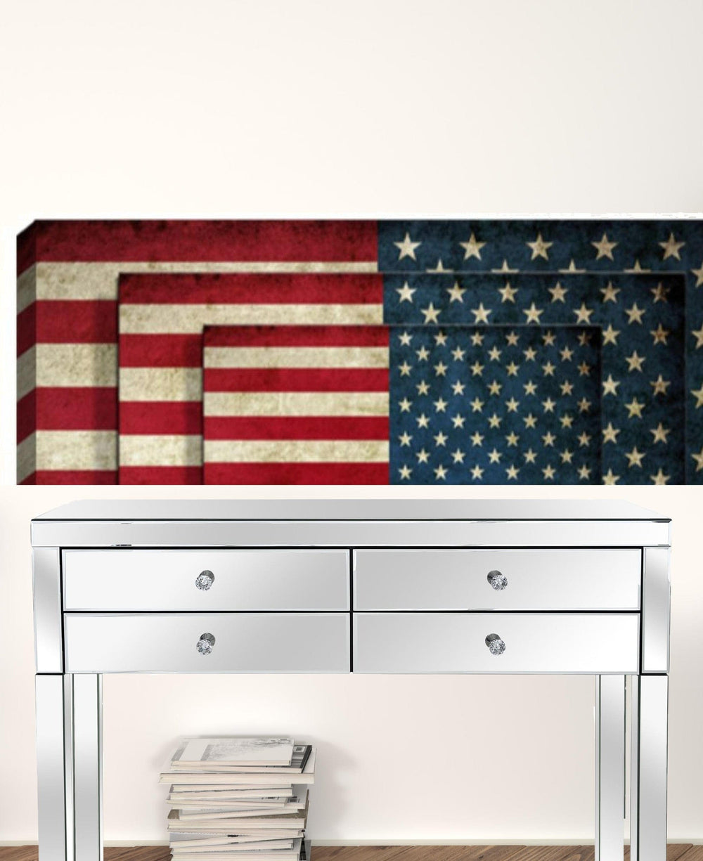 America flag Unframed Print Wall Art - Homeroots - Flyclothing LLC