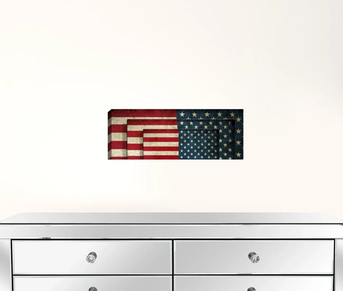 Set Of Four American Flag Print Wall Art - Homeroots - Flyclothing LLC