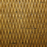 1 x 24 x 24 Gold Metallic Ridge - Wall Art Wood Wall Art - Homeroots - Flyclothing LLC