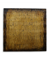 24" X 24" X 1" Raw Wood Look Gold Finish Square Wall Art Medium - Homeroots - Flyclothing LLC