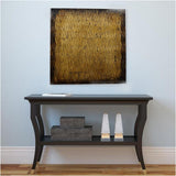 24" X 24" X 1" Raw Wood Look Gold Finish Square Wall Art Medium - Homeroots - Flyclothing LLC