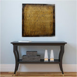 24" X 24" X 1" Raw Wood Look Gold Finish Square Wall Art Medium - Homeroots
