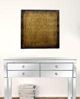 24" X 24" X 1" Raw Wood Look Gold Finish Square Wall Art Medium - Homeroots - Flyclothing LLC
