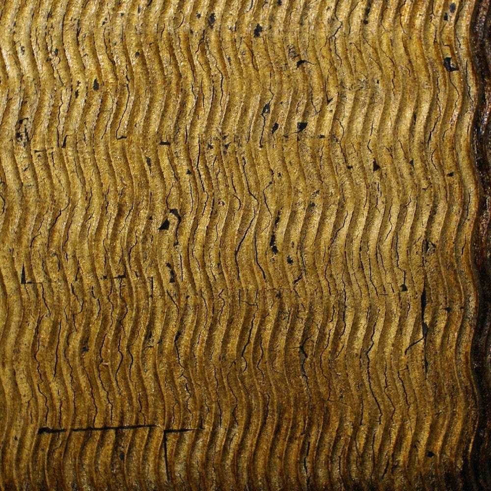 Bronze Metallic Ridge Wood Wall Art - Homeroots - Flyclothing LLC