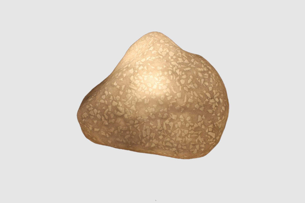 1 X 12 X 10 Sandstone Glass Pieces Polished Stone With Outdoor Light - Homeroots - Flyclothing LLC