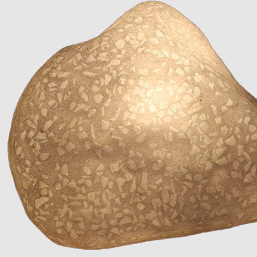 1 X 12 X 10 Sandstone Glass Pieces Polished Stone With Outdoor Light - Homeroots - Flyclothing LLC