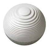 1 X 14 X 12 White Round With Lines And Light - Outdoor Ball - Homeroots