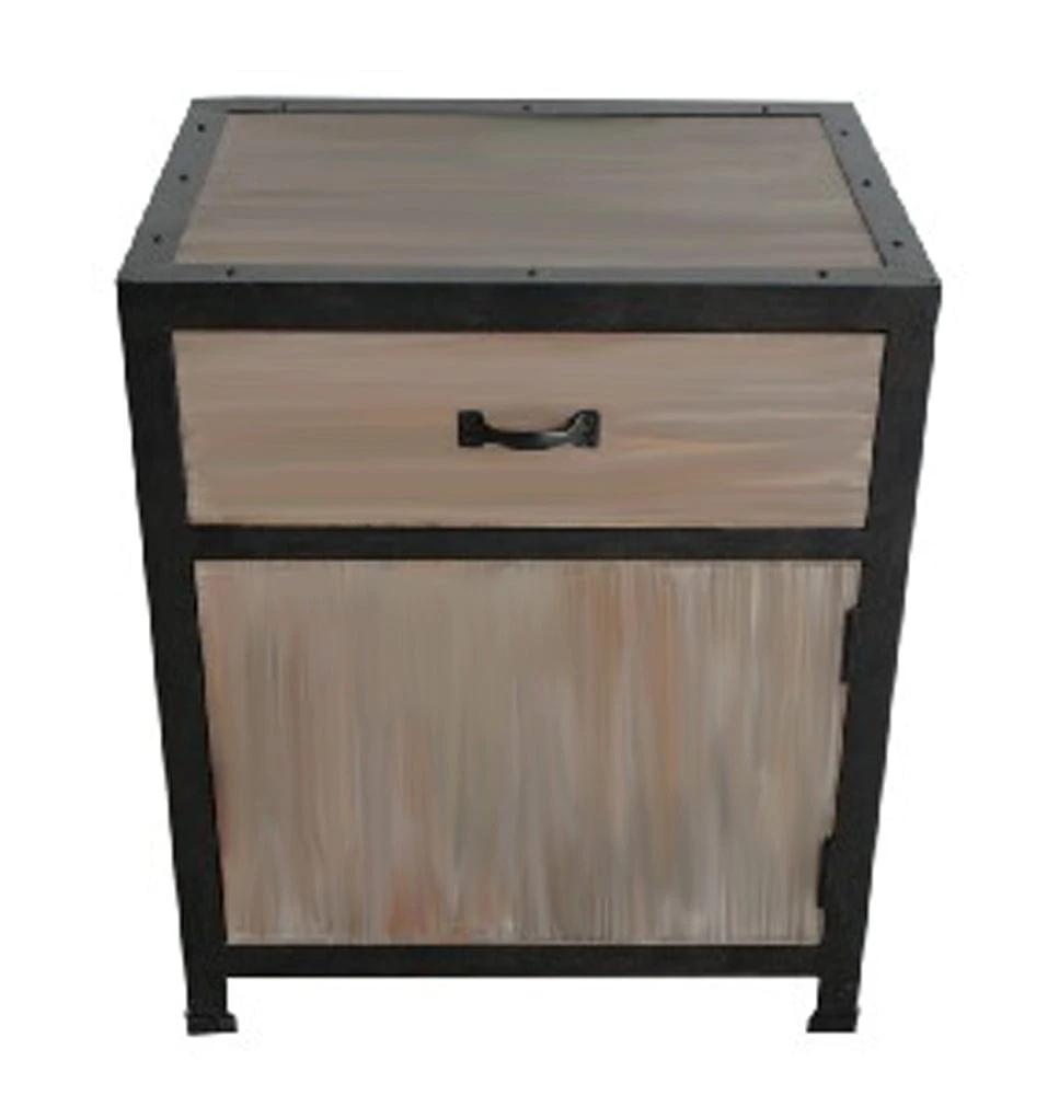 20" Brown Solid Wood End Table With Drawer - Homeroots