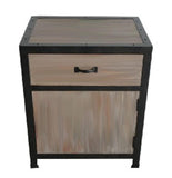 20" Brown Solid Wood End Table With Drawer - Homeroots