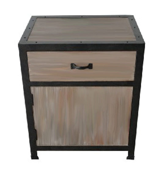 20" Brown Solid Wood End Table With Drawer - Homeroots