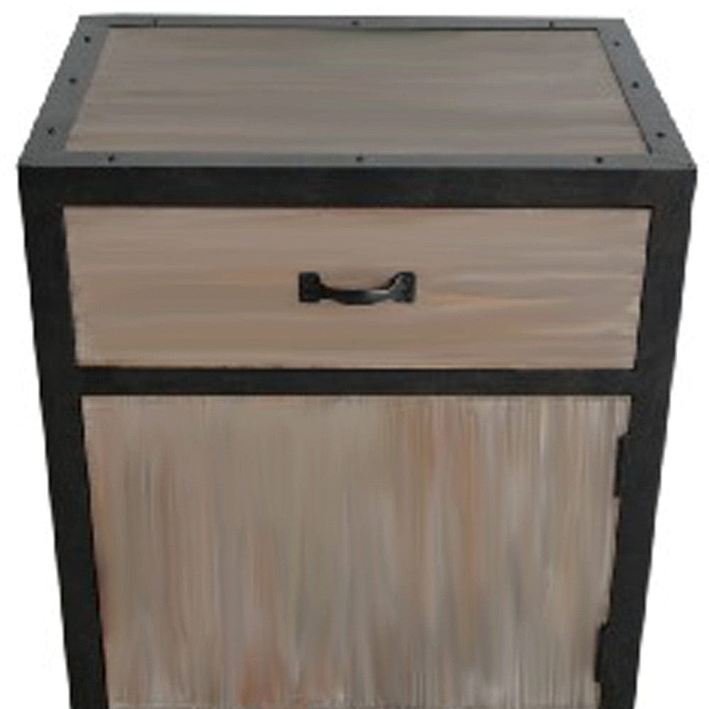 20" Brown Solid Wood End Table With Drawer - Homeroots - Flyclothing LLC