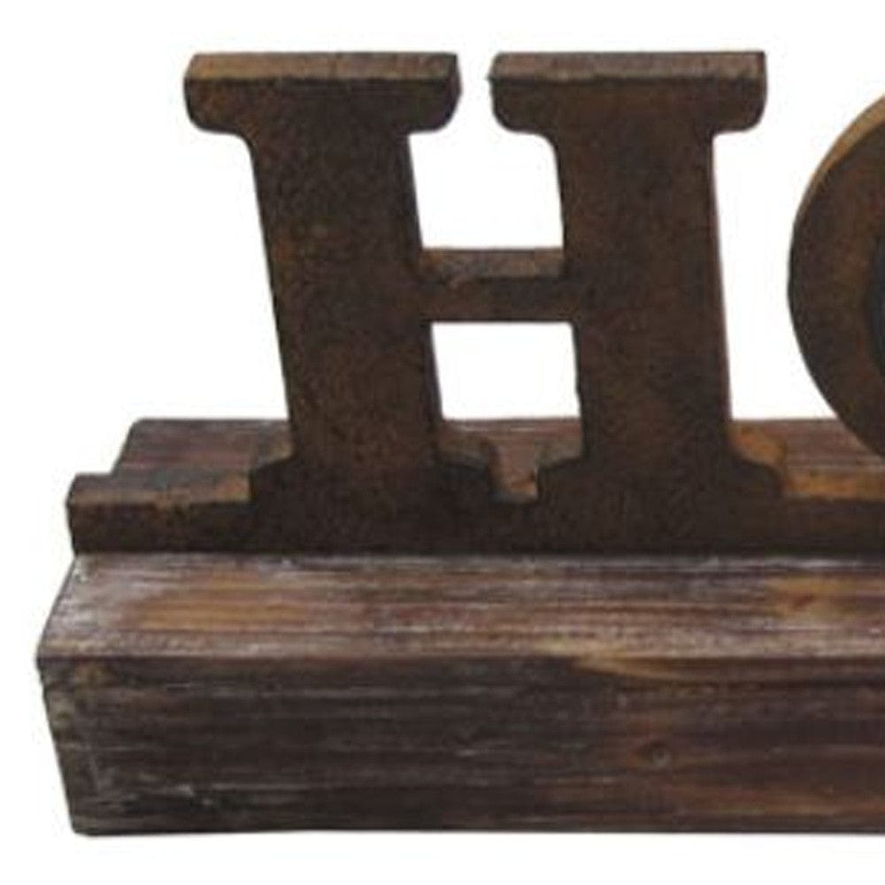 6" X 23" X 3" Brown Wood Decor Clock - Homeroots - Flyclothing LLC